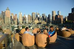 03 Enjoying The Ink48 Hotel Rooftop Bar With New York Manhattan Skyline Behind